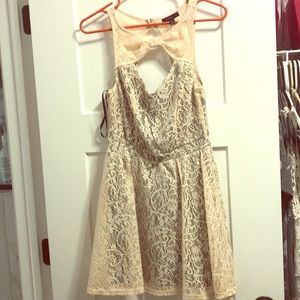 Cream lace dress